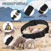 A dog collar with bells and instructions.