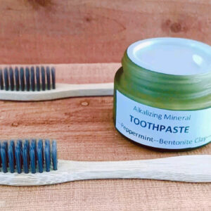 ALKALIZING MINERAL TOOTHPASTE + BAMBOO TOOTHBRUSH